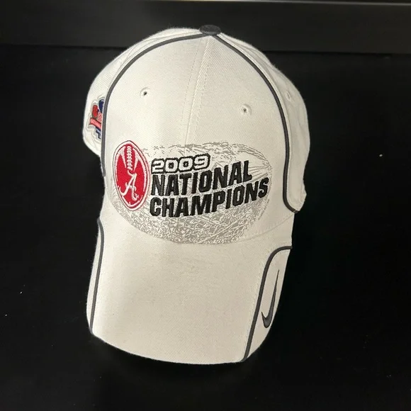 Nike University of Alabama Crimson Tide 2009 BCS National Champions White  Hat